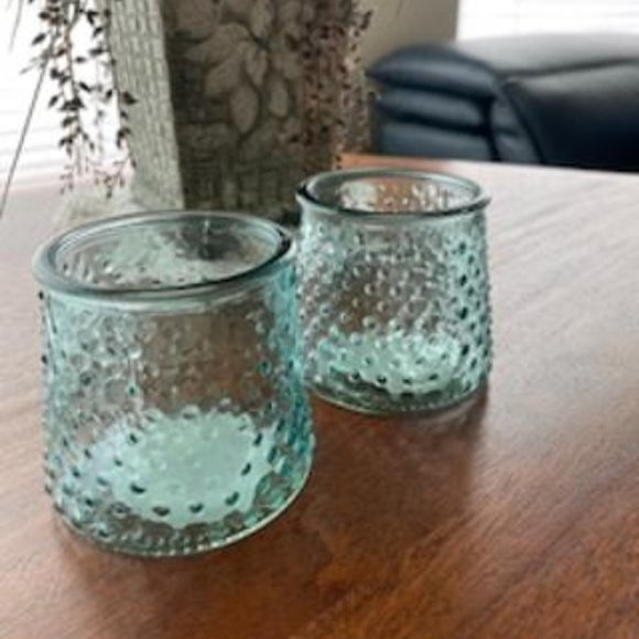 Other - New Votive Light Blue Candle Holders. Set of 2